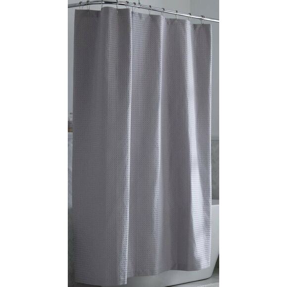 NWT Company Cotton Shower Curtain 72”x72” Silver
